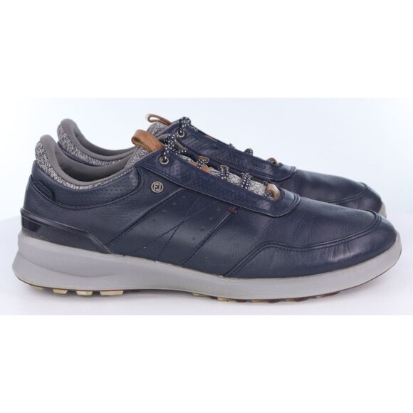 FootJoy Stratos Men\'s Spikeless Golf Shoes Size 10.5 M Leather Blue 50043 main image 7